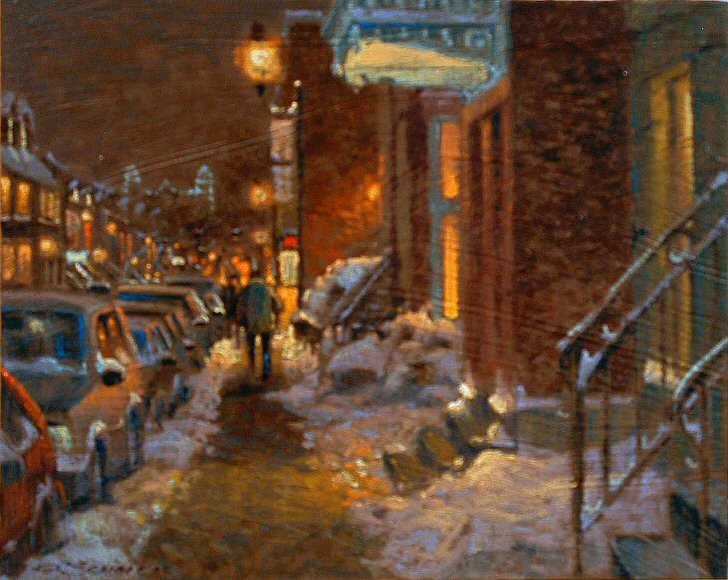 Image of art work “Soir Plateau, Mont-Royal”