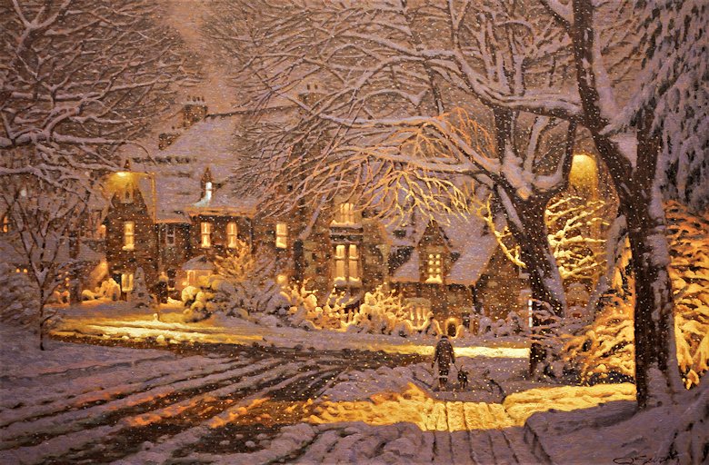 Image of art work “A Winter Evening in Westmount”