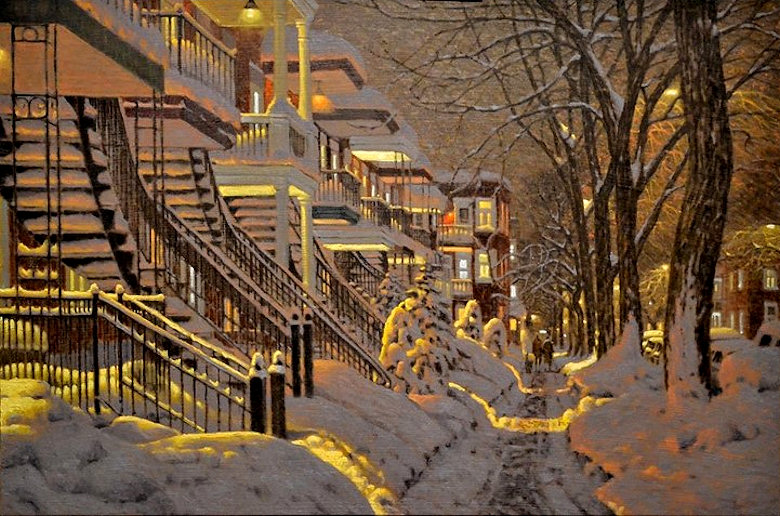 Image of art work “Montréal au Cœur de Son Hiver, Rosemont”