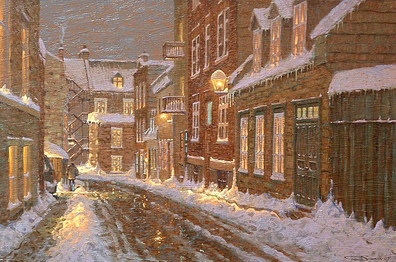 Image of art work “Nocturne, Vieux Quebec”