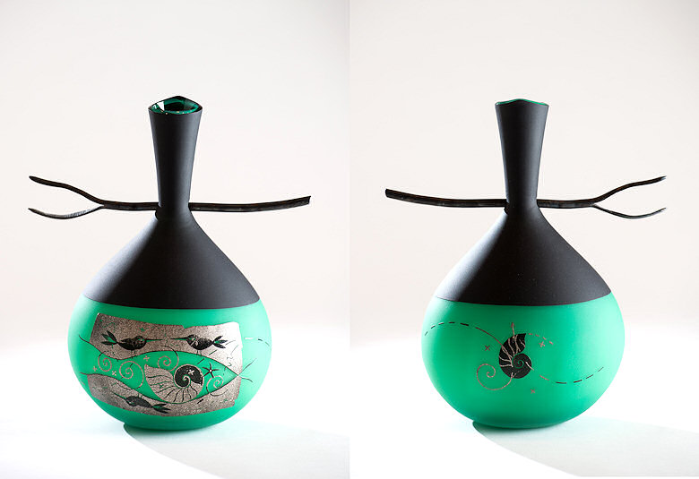 Image of art work “Twig Vase - Green”