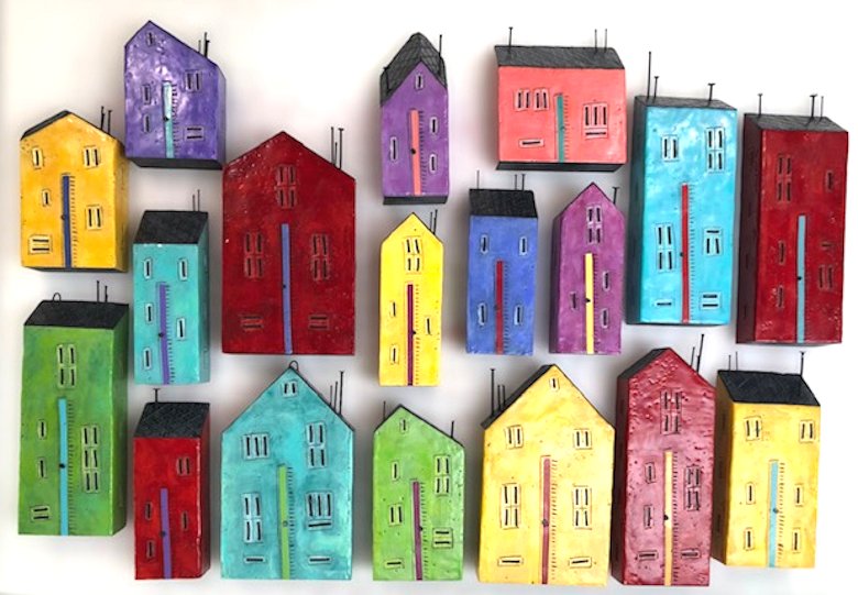 Image of art work “River Street Houses”