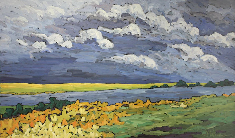 Image of art work “Storm Across the Fields”