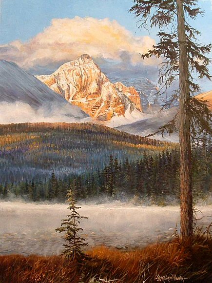 Image of art work “Autumn Morning Mist, Jasper”