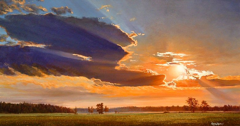 Image of art work “Prairie Sunset”