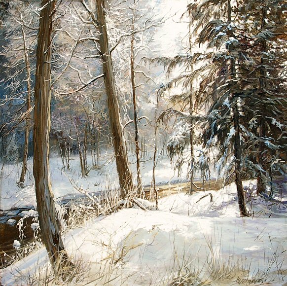 Image of art work “Winter Charm (Yahk, BC)”