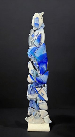 Image of art work “Blue and White TW25-05”