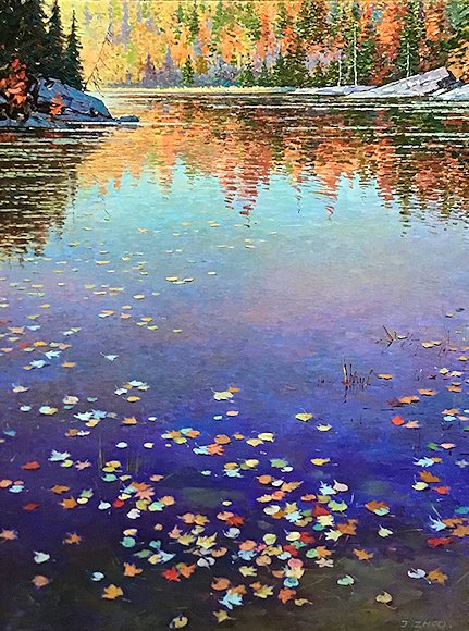 Image of art work “Dusk on the Pond”