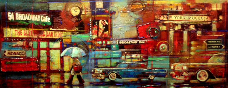 Image of art work &ldquo;Broadway Cafe&rdquo;