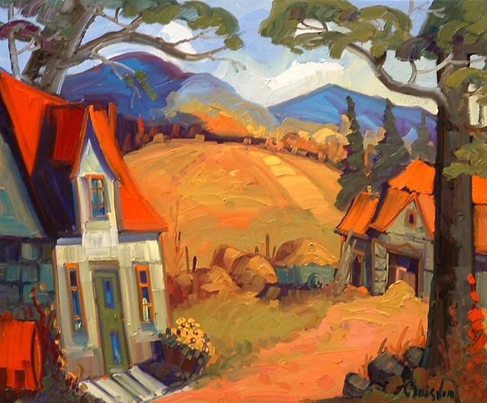 Image of art work &ldquo;Ferme aux Toits Rouge&rdquo;
