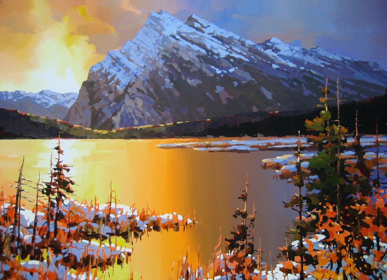Image of art work &ldquo;Rundle Mountain - Banff&rdquo;