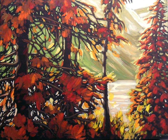 Image of art work “Trailside Beauty of Lake Louise”