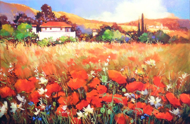 Image of art work “Red Poppies, Andalusia, Spain”