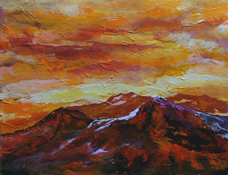 Image of art work &ldquo;Rocky Mountain Sunset&rdquo;
